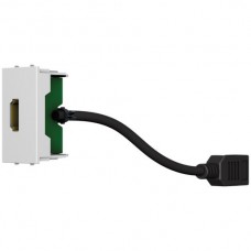 EB-Anschlussmodul CECONET HDMI Modul f/f Kabel 200mm weiss