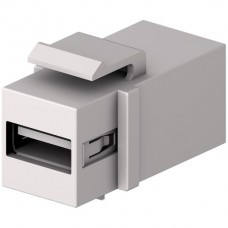 Anschlussmodul Keystone USB A-B female/female, weiss