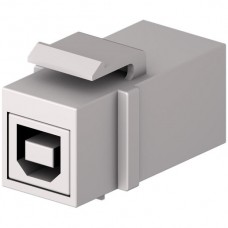 Anschlussmodul Keystone USB B-A female/female, weiss