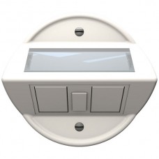 Dose CECOFLEX Standard für 2×RJ45 Keystone/1×Clik LC