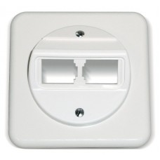 UP-Anschlussdose Dätwyler unilan 2xPS 1/8 weiss