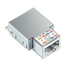 Anschlussmodul Spezial R&M freenet 1x RJ45/s Kat.5e, ohne Adapterplatte abgeschirmt, für 4-fach Montage-Set