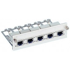 Universaleinheit Freenet R&M 5xRJ45 Kat.6(Real10) geschirmt ohne Erdungsgarnitur