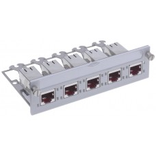 Universaleinheit freenet R&M 5x RJ45 Kat. 6a geschirmt ohne Erdungsgarnitur