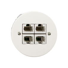 Dose 4xRJ45/u 4P getrennt ITplus P 58mm Feller Standard
