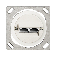 EB-Dose 2xRJ45/s 4P getrennt ITplus JK 43/47mm Feller Standard