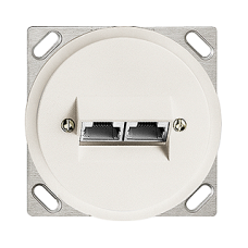 EB-Dose 2xRJ45/s 4P getrennt ITplus JK 58/64mm Feller Standard