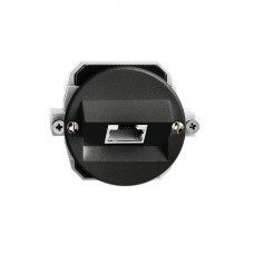 Dose 1xRJ45/s 8P ITplus schwarz P 43mm