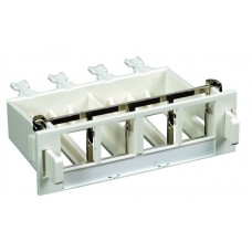 Modul ITplus, unbestückt weiss für 4xRJ45 s/u Keystone Nexans