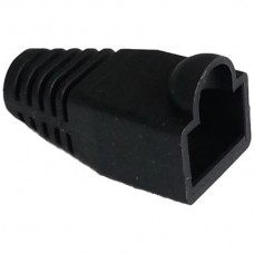 Knickschutztülle schwarz, für Stecker RJ45, gerade