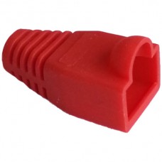 Knickschutztülle rot, für Stecker RJ45, gerade