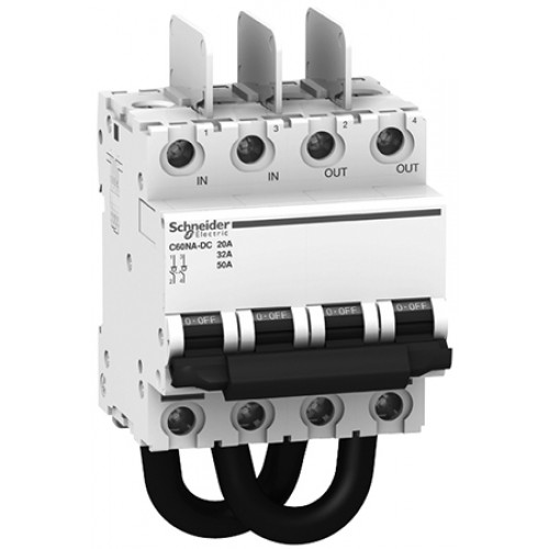 Interrupteur Sectionneur Photovoltaïque Schneider Electric SW60-DC 1000V 50A 2P A9N61699