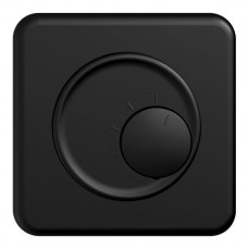Frontset SDUE schwarz, 90×90mm für Raumthermostat ohne Schalter