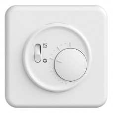 UP-Thermostat SDUE, mit Schalter Tiefe 33mm, 90×90mm, weiss