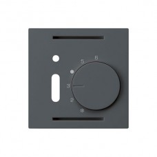 Frontset kallysto,60x60,anthrazit für Raumthermostat mit Schalter