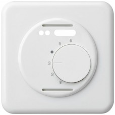 UP-Frontset,basico,86x86mm, weiss für Thermostat mit Schalter+Fühler