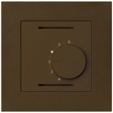 UP-Raumthermostat,braun kallysto.pro,ohne Schalter,94x94