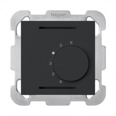 UP-Raumthermostat,schwarz Hager kallysto,ohne Schalter