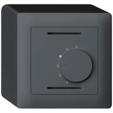 AP-Raumthermostat KALLYSTO anthrazit ohne Schalter