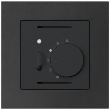 UP-Raumthermostat,schwarz kallysto.pro,mit Schalter und LED