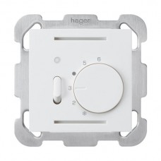 UP-Raumthermostat,weiss kallysto,mit Schalter und LED