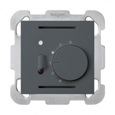UP-Raumthermostat,anthrazit kallysto,mit Schalter und LED