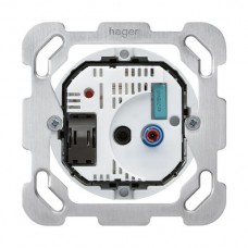 UP-Raumthermostat,mit Schalter Einsatz,Hager LED, ohne Frontset