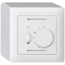AP-Raumthermostat KALLYSTO weiss mit Schalter