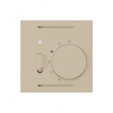 Raumthermostat,kallysto,beige Einsatz,mit Schalter und LED,60x60