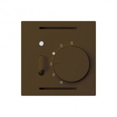 Raumthermostat kallysto,braun Einsatz,mit Schalter und LED,60x60