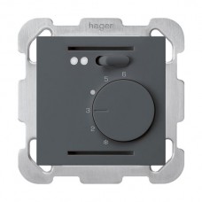 UP-Raumthermostat,anthrazit kallysto,mit Schalter,LED,Fühler
