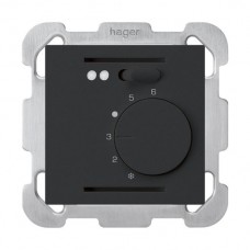 UP-Raumthermostat,schwarz kallysto,mit Schalter,LED,Fühler