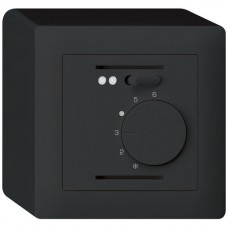 AP-Raumthermostat KALLYSTO schwarz für Fussbodenheizung