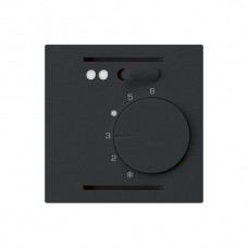 Raumthermostat,kallysto, schwarz Einsatz,mit Schalter,LED,Fühler