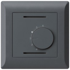UP-Raumthermostat 24V,anthrazit kallysto.line,ohne Schalter,92x92