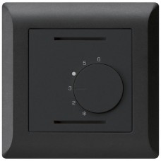 UP-Raumthermostat 24V,schwarz kallysto.line,ohne Schalter,92x92