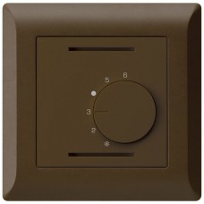 UP-Raumthermostat 24V,braun kallysto.line,ohne Schalter,92x92