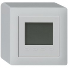 AP-Raumthermostat Hager KALLYSTO Q, Display, lichtgrau