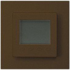 UP-Raumthermostat KALLYSTO PRO C, Display, braun