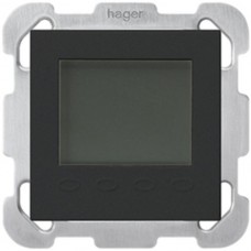 UP-Raumthermostat Hager KALLYSTO B, Display, schwarz