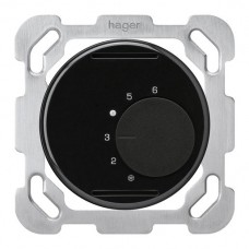 UP-Raumthermostat,schwarz basico,ohne Schalter