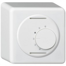 AP-Raumthermostat Hager BASICO weiss ohne Schalter