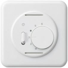 UP-Raumthermostat,weiss basico,mit Schalter und LED,86x86