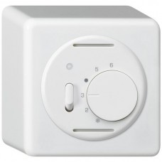 AP-Raumthermostat BASICO weiss mit Schalter