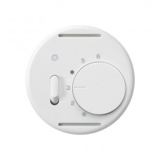 Raumthermostat,basico,weiss Einsatz mit Schalter und LED,Ø58mm