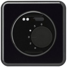 UP-Raumthermostat,schwarz basico,mit Schalter,LED,Fühler