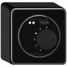 AP-Raumthermostat BASICO schwarz für Fussbodenheizung