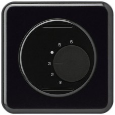 UP-Raumthermostat 24V,schwarz basico,ohne Schalter,86x86mm