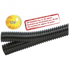 Duplex-Wellschlauch PP-UV NW45 schwarz Rolle à 25m