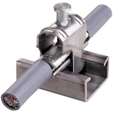 Schirmanschlussklemme 5-10mm rostfrei für Schiene CW4382/4383